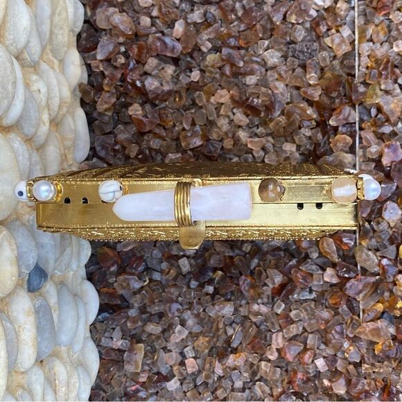 NWOT Ramla Prestige Crossbody/Clutch Bag w/Opal Gemstones Handmade in Morocco - Picture 10 of 12